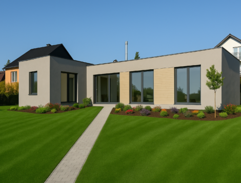 Dřevostavba Easy 48+40 88m2 ze dvou modulů do tvaru T – Jablonec nad Nisou