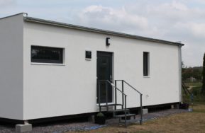 Mobilní Dřevostavba Easy 40 s rovnou střechou – Znojmo - exteriér