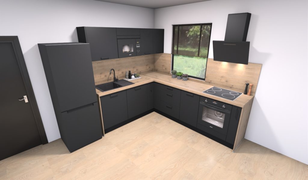Vizualizace kuchyňské linky easy 53
