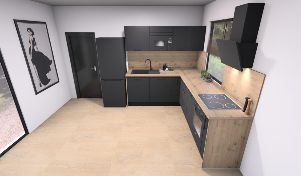 Vizualizace kuchyňského koutu easy 53