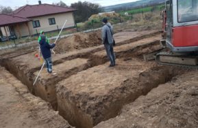 Základová deska v Dolním Vlkýši u Plzně