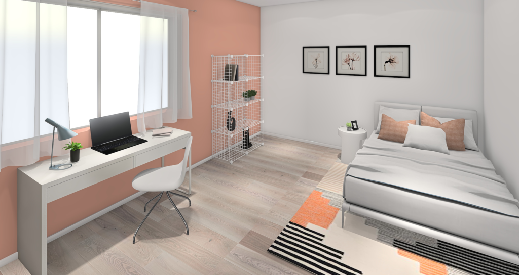 patrová dřevostavba EASY 139 interiér inspirace dětský pokoj