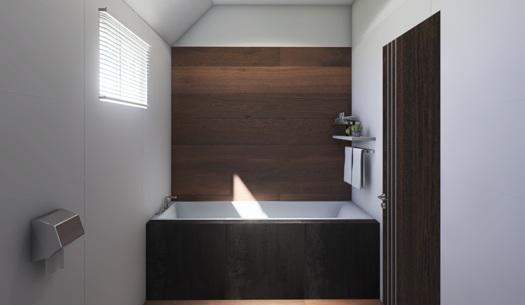 Dřevostavba easy 54 moderní koupelna