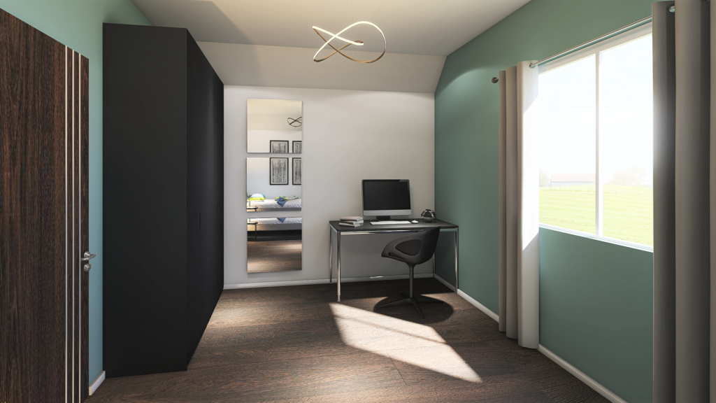 moderní pokoj inspirace dřevostavba Easy 54