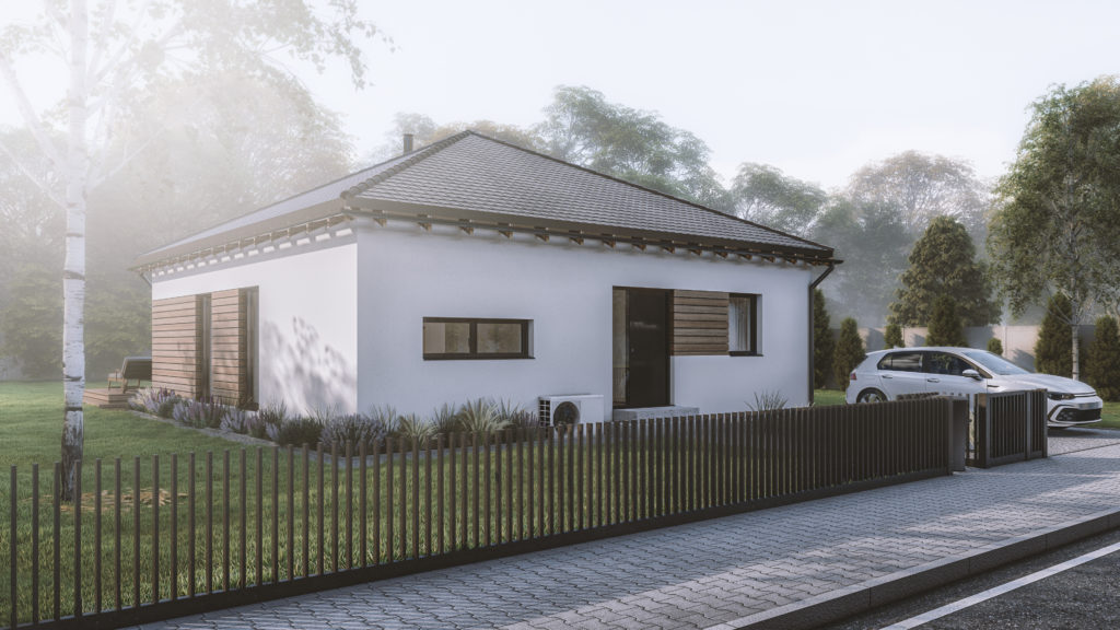 Dřevostavba easy 100 vizualizace exteriéru