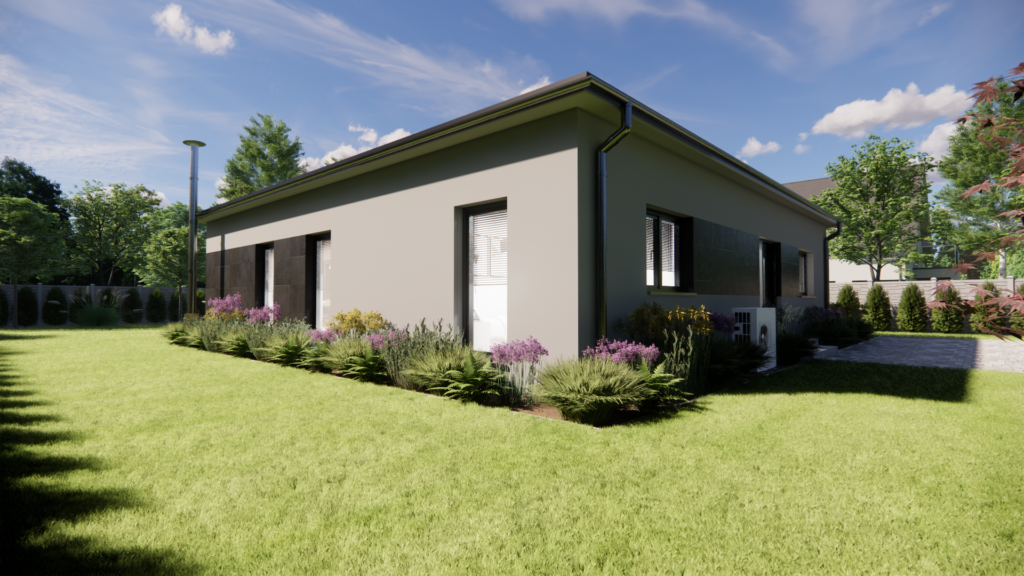 dřevostavba EASY 144 vizualizace exteriéru