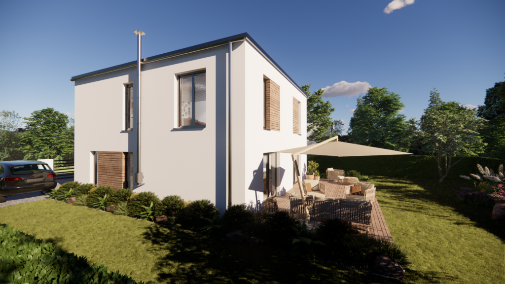 Patrová dřevostavba EASY 90 exteriér