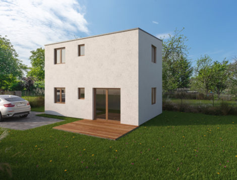 Patrová dřevostavba Easy 37 s rovnou střechou