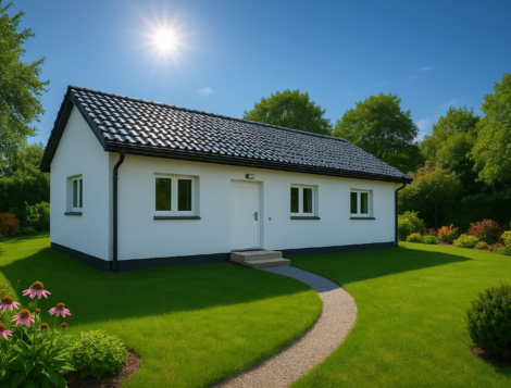 Dřevostavba Easy 53 na klíč Starý Plzenec - vizualizace